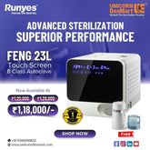 Runyes Touch Screen Autoclave – Class B (FENG 23 ltr) with Water Distiller